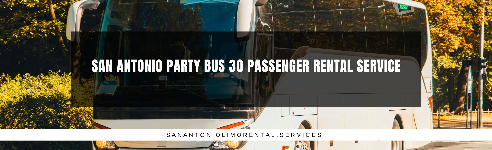 San Antonio Party Bus 30 Passenger Rental Service